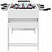 Tavolo da Foosball Bianco 125 x 60,5 x 80 cm Legno multistrato - Foto miniatura 5