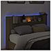 Testata con Mobile e LED Sonoma 160 x 16,5 x 103,5 cm - Foto miniatura 4