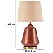 Lampada Da Tavolo Rosenthal -c- In Vetro Marrone Con Base Tondeggiante Ø 35,5 Cm - Foto miniatura 7