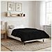 Duvet Estivo Nero 140 x 220 cm Microfibra e Fleece Teddy - Foto miniatura 4