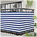 Schermo da balcone Blu e Bianco 120 x 200 cm - Foto miniatura 3