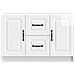 Credenza Bianco Lucido 89 x 34,5 x 57 cm Legno ingegnerizzato - Foto miniatura 4