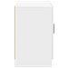 Credenza Bianco Lucido 89 x 34,5 x 57 cm Legno ingegnerizzato - Foto miniatura 5