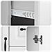 Credenza Bianco Lucido 89 x 34,5 x 57 cm Legno ingegnerizzato - Foto miniatura 7