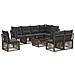 Set Divano da Giardino 9 pcs Grigio polyrattan - Foto miniatura 1