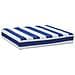 Cuscino Pallet Strisce Bianche e Blu 60x60x8 cm Tessuto Oxford - Foto miniatura 1