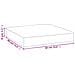 Cuscino Pallet Strisce Bianche e Blu 60x60x8 cm Tessuto Oxford - Foto miniatura 7