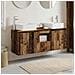 Set di Armadi da Bagno 3 pz Legno antico 53 x 35 x 63 cm - Foto miniatura 8
