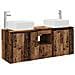 Set di Armadi da Bagno 3 pz Legno antico 53 x 35 x 63 cm - Foto miniatura 1