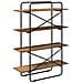 Libreria 4 livelli 100 x 35 x 140 cm PB Legno di quercia - Foto miniatura 5