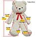 Orsacchiotto di Peluche Bianco 170 cm - Foto miniatura 2