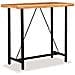 Set da Bar 5 pz in Legno Massello Acacia in Vera Pelle e Tela - Foto miniatura 2