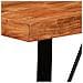 Set da Bar 5 pz in Legno Massello Acacia in Vera Pelle e Tela - Foto miniatura 4