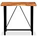 Set da Bar 5 pz in Legno Massello Acacia in Vera Pelle e Tela - Foto miniatura 6