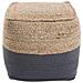 Pouf Grigio Scuro 44x44cm Kirama - Foto miniatura 7