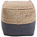 Pouf Grigio Scuro 44x44cm Kirama - Foto miniatura 10