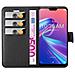 Custodia Compatibile Con Asus Zenfone Max Pro M2 (6.3"" Zoll) In Nero Carbone - Coperchio Protettiva Con Chiusura Magnetica, Funzione Stand E Tasca Per Le Carte - Foto miniatura 8