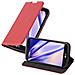 Custodia Compatibile Con Lg K10 2016 In Rosso Mela - Coperchio Protettiva Con Chiusura Magnetica, Funzione Stand E Tasca Per Le Carte - Foto miniatura 1