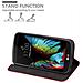 Custodia Compatibile Con Lg K10 2016 In Rosso Mela - Coperchio Protettiva Con Chiusura Magnetica, Funzione Stand E Tasca Per Le Carte - Foto miniatura 4