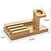 Docking Station - Stazione Di Ricarica In Vero Legno Di Bambù - Piattaforma Power Station Con Multi-interfaccia Usb Integrata Per Tutti I Telefoni Cellulari E Gli Smartwatch - Foto miniatura 4