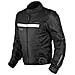 Giacca Moto Manica Staccabile Tessuto Protezioni Ce Sfoderabile Gilet Nero 2xl - Foto miniatura 4