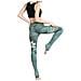 Yoga Pantaloni Lunghi Di Ghette Delle Donne Di Sport Corsa Collant A Vita Alta Stretch Fitness Pantaloni (s Verde) - Foto miniatura 2