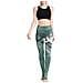 Yoga Pantaloni Lunghi Di Ghette Delle Donne Di Sport Corsa Collant A Vita Alta Stretch Fitness Pantaloni (s Verde) - Foto miniatura 3
