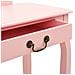 Tavolo Da Trucco Con Sgabello Rosa 65x36x128 Cm Paulownia E Mdf - Foto miniatura 7