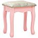 Tavolo Da Trucco Con Sgabello Rosa 65x36x128 Cm Paulownia E Mdf - Foto miniatura 8