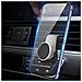 Supporto Auto Smartphone Sistema Magnetico Fissaggio Griglia Aerazione - Argento - Foto miniatura 5