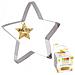 Tagliabiscotti Xxl In Acciaio Inox Stella + Glitter Alimentare Oro - Foto miniatura 1