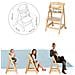 Seggiolone Born Up - Set 2in1 - Design tessile Style grigio - Funzione reclinabile - Naturale - Foto miniatura 4