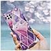 Custodia Compatibile Con Huawei P40 Lite In Marmo Viola Onda No. 14 - Coperchio Protettivo In Silicone Tpu Con Motivo A Mosaico - Foto miniatura 7