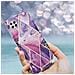 Custodia Compatibile Con Huawei P40 Lite In Marmo Viola Onda No. 14 - Coperchio Protettivo In Silicone Tpu Con Motivo A Mosaico - Foto miniatura 8