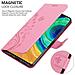 Custodia Compatibile Con Huawei Mate 30 Pro In Rosa Fiore - Coperchio Protettivo In Design Floreale Con Chiusura Magnetica, Funzione Stand E Slot Per Carte - Foto miniatura 5