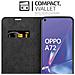 Custodia Compatibile Con Oppo A52 In Nero Di Notte - Coperchio Protettiva Con Chiusura Magnetica, Funzione Stand E Tasca Per Le Carte - Foto miniatura 3