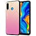 Custodia Compatibile Con Huawei P30 Lite In Giallo - Rosa - Coperchio Protettivo Bicolore In Vetro Temperato E Silicone Tpu - Foto miniatura 1