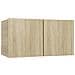 Set di Mobili Porta TV 4 pz Rovere Sonoma in Legno Multistrato - Foto miniatura 4