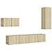 Set di Mobili Porta TV 4 pz Rovere Sonoma in Legno Multistrato - Foto miniatura 1