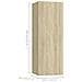 Set di Mobili Porta TV 4 pz Rovere Sonoma in Legno Multistrato - Foto miniatura 7