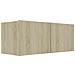 Set di Mobili Porta TV 4 pz Rovere Sonoma in Legno Multistrato - Foto miniatura 8