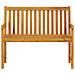 Panchina da Giardino 110 cm in Legno Massello d'Acacia - Foto miniatura 3