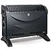 Convettore Elettrico 3 Livelli Di Potenza Temperatura Regolabile Termostato 2000W Colore Nero - Foto miniatura 1