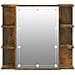 Mobile A Specchio Con Led Rovere Fumo 70x16,5x60 Cm - Foto miniatura 5