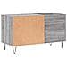 Mobile Porta Dischi Grigio Sonoma 85x38x48 Cm Legno Multistrato - Foto miniatura 5