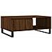 Tavolino Da Salotto Rovere Marrone 90x60x35cm Legno Multistrato - Foto miniatura 2