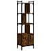 Libreria Con Anta Rovere Fumo 44,5x30x154,5cm Legno Multistrato - Foto miniatura 2