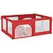 Box Per Bambini Con 2 Porte Rosso In Tessuto Oxford - Foto miniatura 3