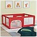 Box Per Bambini Con 2 Porte Rosso In Tessuto Oxford - Foto miniatura 1