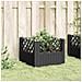 Fioriera Da Giardino Con Picchetti Nera 43,5x43,5x43,5 Cm Pp - Foto miniatura 2
